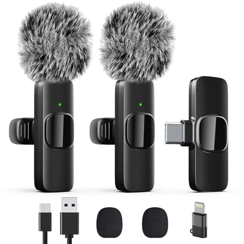لي تشو تشونغ Lizhuzhong Professional Wireless Lavalier Lapel Microphone