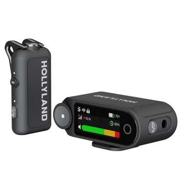 Hollyland Lark MAX 2 Wireless Microphone for iPhoneCameraAndroid AI Noise Cancelling 32bit FullChain Audio 1115ft 340m Range Vlog Streaming 1 TX 1 Camera RX