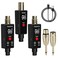 Elimavi Wireless Microphone System 24GHz Wireless Plugon XLR Dual Transmitter Receiver for Dynamic MicMixerPA System2 Transmitters Connecting Microphones for Synchronous Transmission