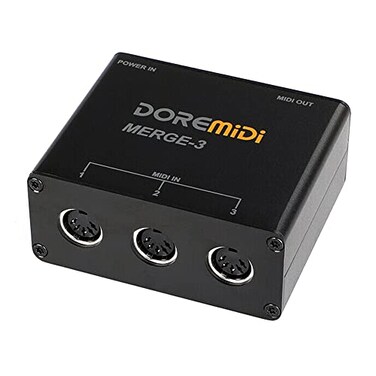 DOREMiDi MIDI Merge3 MIDI Input 2 MIDI Output Support USB Power MERGE3