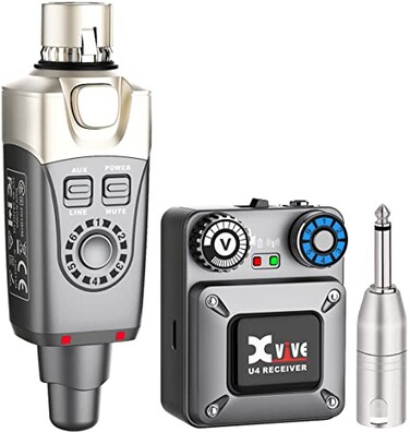 Xvive U4 Wireless inEar Monitor System Set with Transmitter and Receiver One Receiver and One Transmitter