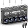LZSIG Mini Audio Mixer Stereo Line Mixer for SubMixing Ultra LowNoise 4Channel 14 18 TS TRS Output and Input for Electronic Drum Guitars Bass Keyboards