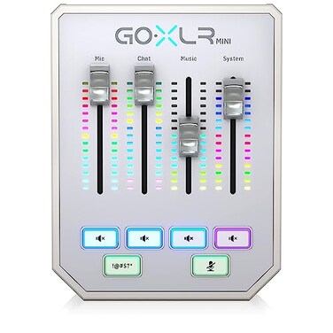 TC HELICON GoXLR MINIWH Online Broadcast Mixer with USBAudio Interface and Midas Preamp
