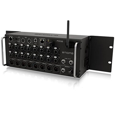 Midas MR18 18Input Digital Mixer for iPadAndroid Tablets with 16 Midas PRO Preamps Integrated Wifi Module and Multi Channel USB Audio Interface