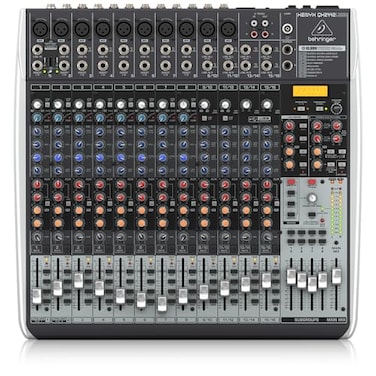 Behringer XENYX QX2442USB Premium 24Input 42Bus Mixer with XENYX Mic Preamps and Compressors Klark Teknik MultiFX Processor Wireless Option and USBAudio Interface