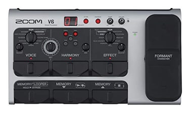 Zoom V6SP Vocal Effects Pedal for Studio and Live Performance with Formant Control Harmony Looper 10 StudioGrade Effects