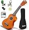 iECO Soprano Ukulele Beginner Kit 21 Inch Ukelele wFree Online Lesson Case Strap Tuner Strings Picks Fast to Learn