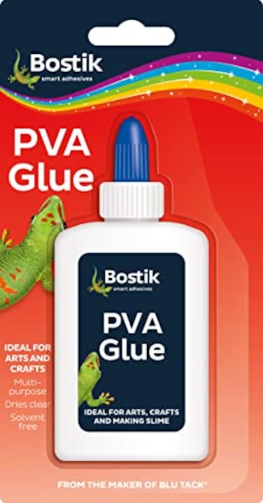 Bostik PVA Glue MultiPurpose SolventFree Adhesive Dries Clear 118ml Bottle UKCA CE Approved Ideal for Arts Crafts School DIY Projects
