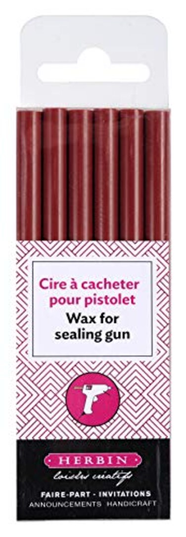Jacques Herbin Herbin Wax Gun sticks Cherry 6 Sticks
