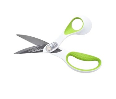 Westcott Heavy Duty CarboTitaniumBonded 8 Bent Scissors Durable Fabric Scissors Ergonomic Comfort Ideal for Crafting Cutting Tasks