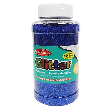 Charles Leonard Creative Arts by Glitter 16 Ounce Bottle Blue 41115