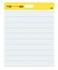 Post-it Postit Easel Pad 20 in x 23 in White wLines 20 SheetsPad 2 Pads Mounts with Command Strips Included