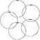 Lucky Line Threaded Locking Key Rings 6 79605 Silver