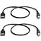 YOUOWO 2 Pack USB 20 Cable A Female to USB B Male Cable for Printer Extender Connection Cables USBAFUSBBM Adapter USBAUSBB Cables Black