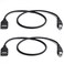 YOUOWO 2 Pack USB 20 Cable A Female to USB B Male Cable for Printer Extender Connection Cables USBAFUSBBM Adapter USBAUSBB Cables Black