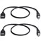 YOUOWO 2 Pack USB 20 Cable A Female to USB B Male Cable for Printer Extender Connection Cables USBAFUSBBM Adapter USBAUSBB Cables Black