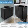 Mount-It! MountIt CPU Under Desk Mount Bracket Computer Tower Wall and Under Counter Holder 360 Degree Swivel Adjustable Height and Width WallMountable