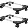 KOHAND 2 Pack Computer Tower Stand Black CPU Stand Adjustable Mobile CPU Stand with Locking Caster Wheels PC Tower Stand Holder for Floor Carpet