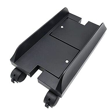 Yobeyi Universal ABS PC Computer Tower Stand Holder Adjustable Width Rolling Caster Wheels 610 inches Black