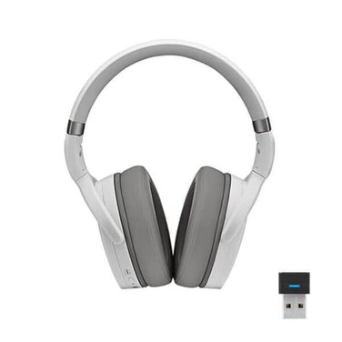 EPOS SENNHEISER Adapt 360 White 1000210 DualSided DualConnectivity Wireless Bluetooth ANC OverEar Headset for Mobile Phone Softphone Teams