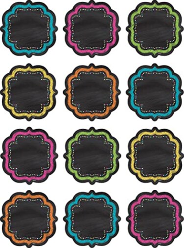 Teacher Created Resources Chalkboard Brights Mini Accents 5620