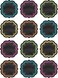 Teacher Created Resources Chalkboard Brights Mini Accents 5620