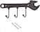 Beautyflier Antique Style Case Iron Wall Mounted Coat Hook Key Hanger Home Organizer Rack Spanner Shaped