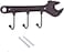 Beautyflier Antique Style Case Iron Wall Mounted Coat Hook Key Hanger Home Organizer Rack Spanner Shaped