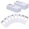 Vantasii 40 Pack Rectangular White Plastic Clothing Size Closet Rack Dividers Hangers Preprinted in 8 Sizes XXS XS S M L XL XXL XXXL 25x 5 Inner Diameter 138