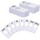 Vantasii 40 Pack Rectangular White Plastic Clothing Size Closet Rack Dividers Hangers Preprinted in 8 Sizes XXS XS S M L XL XXL XXXL 25x 5 Inner Diameter 138