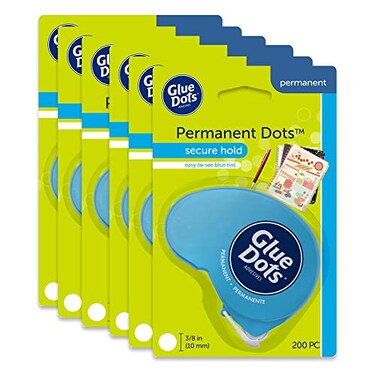 Glue Dots 6Ct Dot N Go Dispenser Set 200 375 Permanent Dots Each 11346