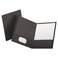 Oxford Linen Finish TwoPocket Folders Gray Letter Size 25 per Box