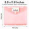 Forvencer Binder Pocket 10 Pack Super Heavyweight Plastic Folders with Tight Closure Binder Folders Side Loading 3 Ring Binder Pocket Binder Dividers with Pockets Letter Size Pastels Series