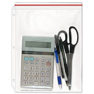STORE SMART Supply Zipper Case for 3Ring Binders 10Pack Vinyl Plastic VH30910