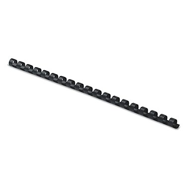 Fellowes Plastic Binding Combs Round Back 516 Inches 40 Sheets Black 100Pack 52507