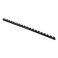 Fellowes Plastic Comb Binding Spines 14 Inch Diameter Black 20 Sheets 100 Pack 52366