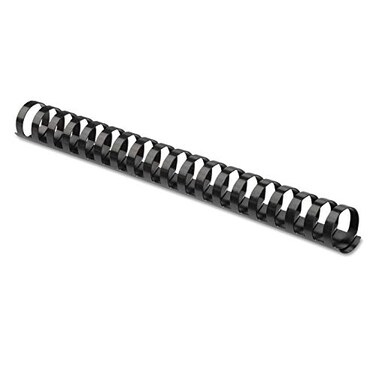 Fellowes Plastic Comb Bindings 1 Inch 200Sheet Capacity Black 10 per Pack 52383