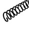Rayson 516 Plastic Spiral Binding Coil 40 Sheets Capacity 41 Pitch 79mm Black Coil Binding Spines for Business and Educational Purposes Pack of 100