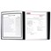 C-Line CLine 12Pocket Bound Sheet Protector Presentation Book 24Page Capacity For 85 x 11Inch Inserts Black 33120