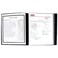 C-Line CLine 12Pocket Bound Sheet Protector Presentation Book 24Page Capacity For 85 x 11Inch Inserts Black 33120