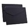 Enyuwlcm PU Leather A4 File Folder Document Holder Waterproof Portfolio Envelope Folder Case with Invisible Magnetic Closure 2 Packs Black A42Packs