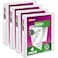 Avery Durable View 3 Ring Binders for Home School Supplies Office or Organization Needs 1 Slant Ring 4 Pack White Binders 17575
