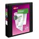 AveryR Durable View 3 Ring Binder 112 Inch EZD Rings 1 Black Binder 09400