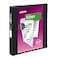 Avery Durable Clear View 3 Ring Binders 1 Inch EZD Rings 1 Black Binder 09300