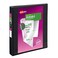 Avery Durable Clear View 3 Ring Binders 1 Inch EZD Rings 1 Black Binder 09300