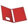 Oxford TwoPocket Folders wFasteners Red Letter Size 25 per Box 57711