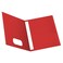 Oxford TwoPocket Folders wFasteners Red Letter Size 25 per Box 57711
