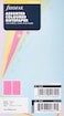 Filofax Personal Assorted Coloured Notepaper Plain and Ruled Value Pack 100 Sheets 95mm X 171mm