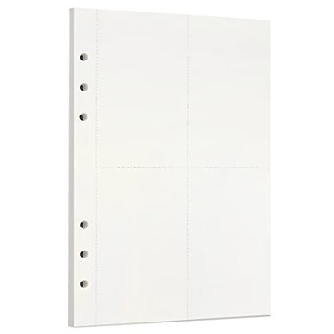 Zelten 1 Pack A5 45 Sheets90 Pages scratchpad Loose Leaf Punched Paper Refills Paper for 6 Hole Binder Personal Organizer Diary Notebook Refillable Planner