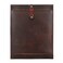 TUZECH Leather Document Holder Mailing EnvelopeOffice Work Resume Sales Portfolio Binder FolderInterviewLegal Document Organizer Handmade 125 inches Bourbon Brown